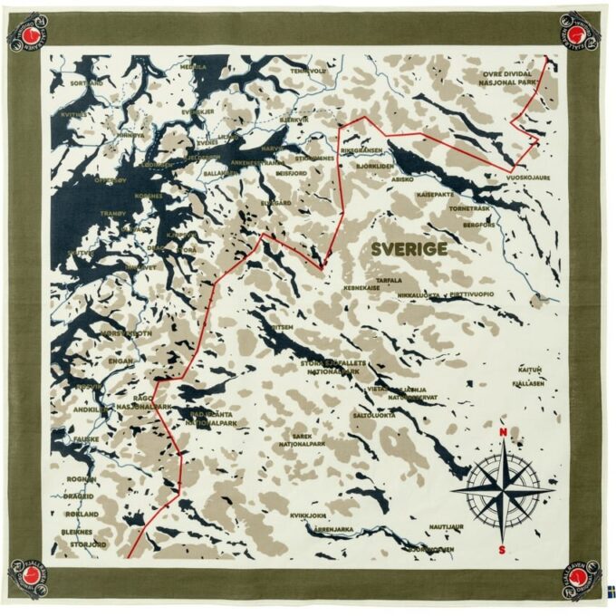 Swedish Classic Map-sjaal Swedish Classic Map-sjaal